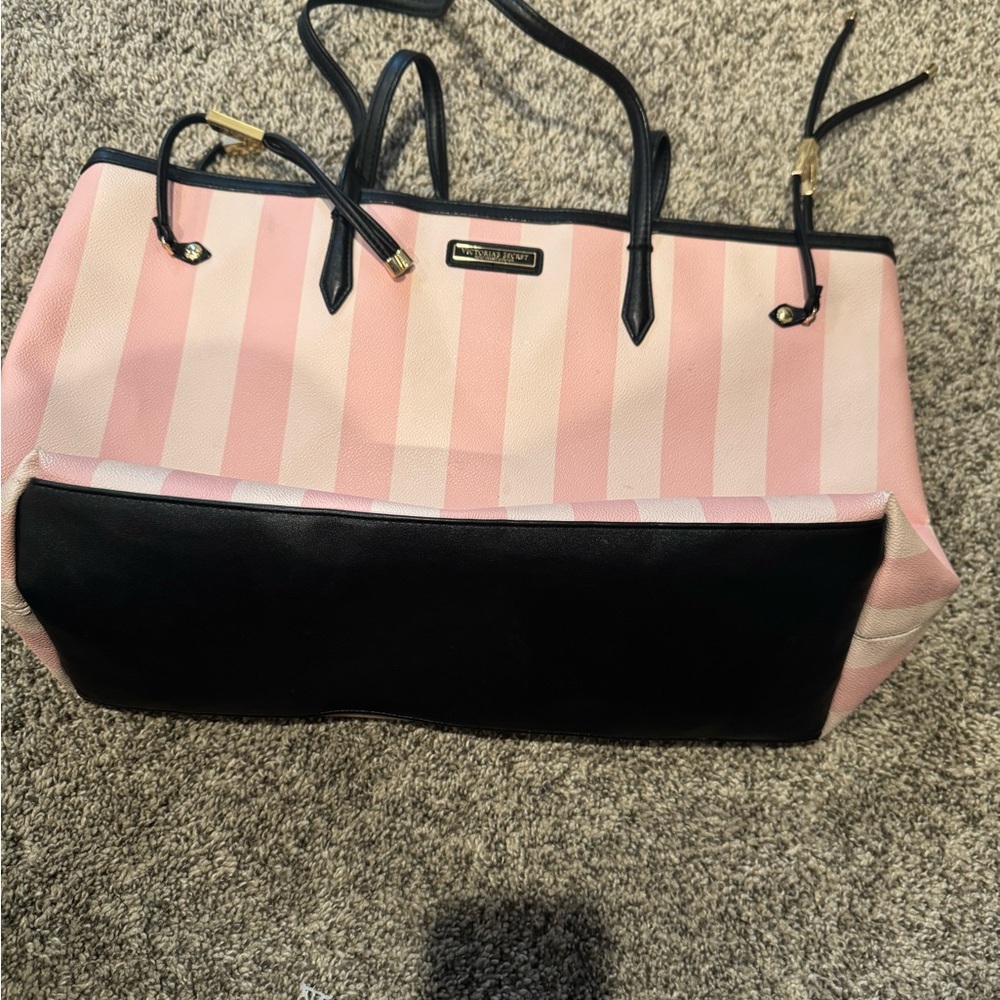 Victoria Secret Pink and Black Chic Tote